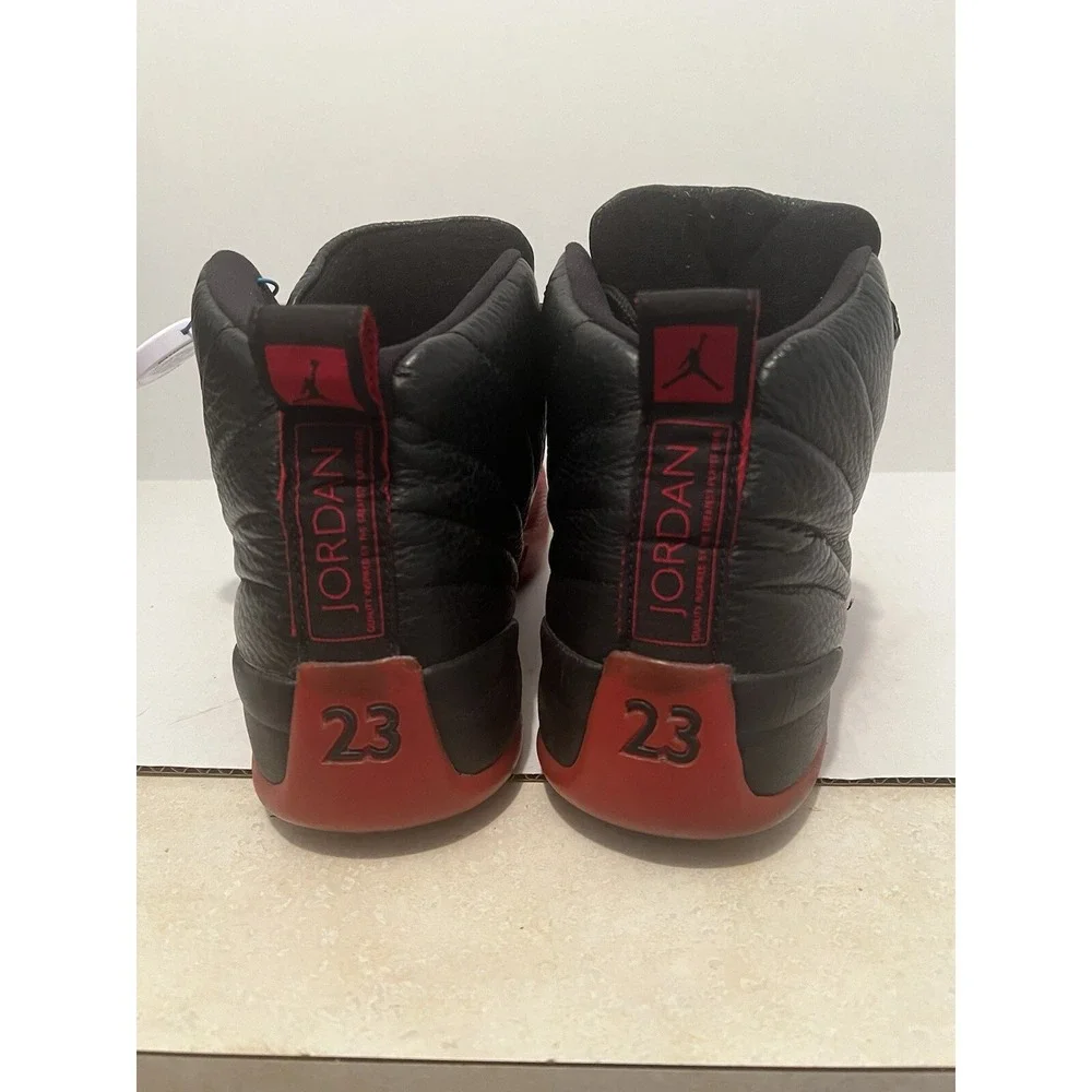Vintage Jordan Air Jordan 12 Retro Men 12.5 Black Red Flu Game 136001-063
